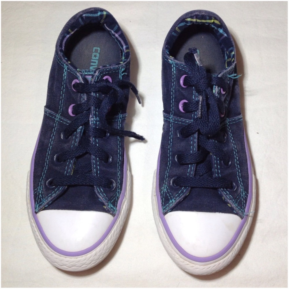 Junior's Blue Converse All Star Shoes